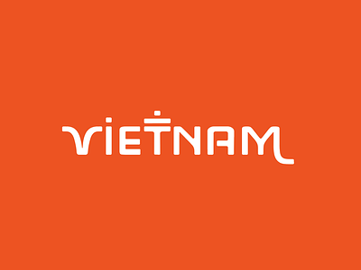 Vietnam wordmark lockup logo type vietnam wordmark