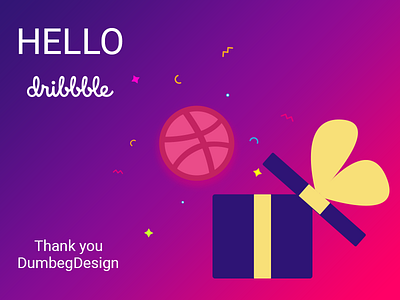 Hello Dribbble! debut first shot hello dribbble illustration invite ui ux web design