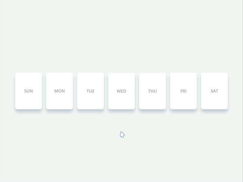 Weekend mood Animation animation ui week weekend