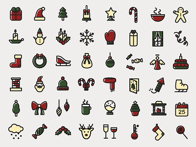 Christmas Icon Set christmas free gloves icon set icons present snow winter