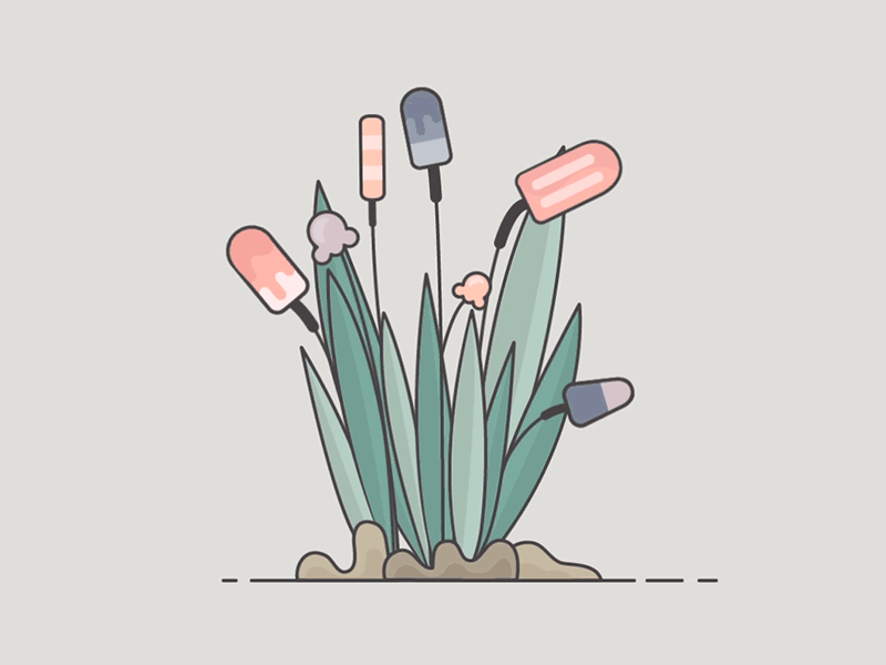 Icecream Plants gif icecream plants sticks summer vector