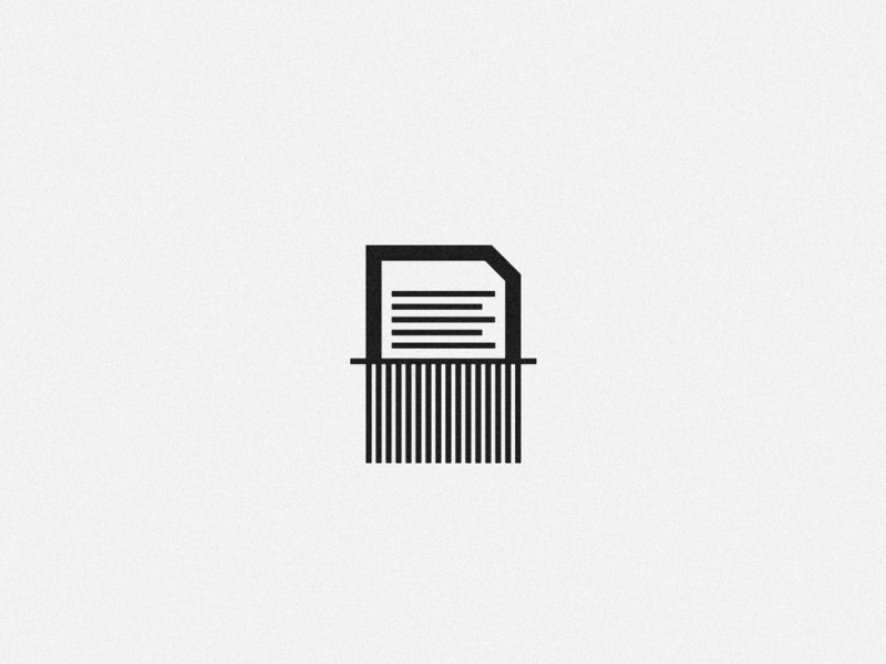 Paper Shredder icon illustration vector