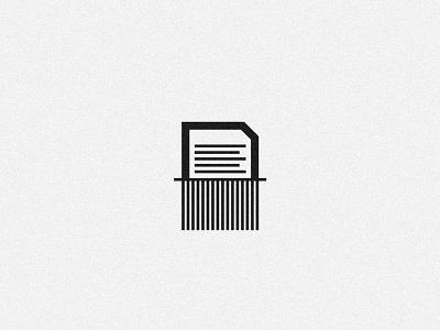 Paper Shredder icon illustration vector