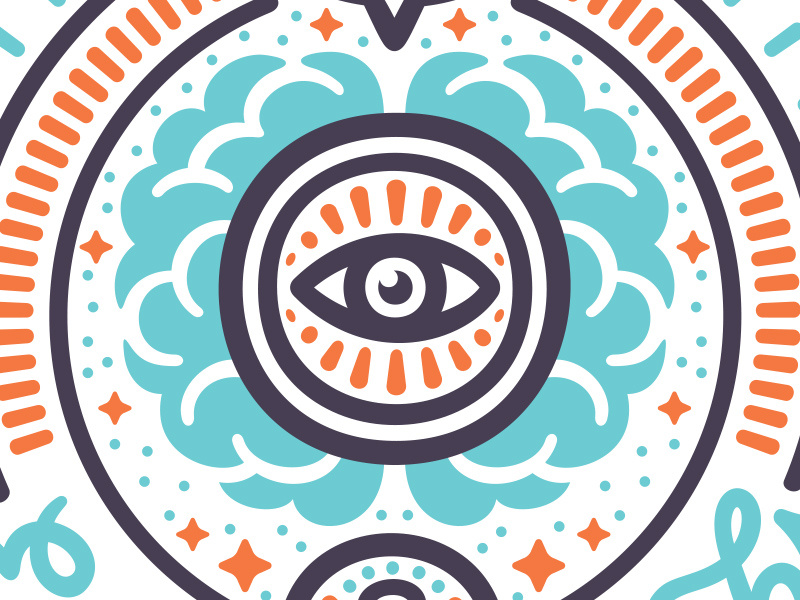 I'm watching you major tom bowie astronaut space mind infinity universe eight clubs playing cards illustration vector