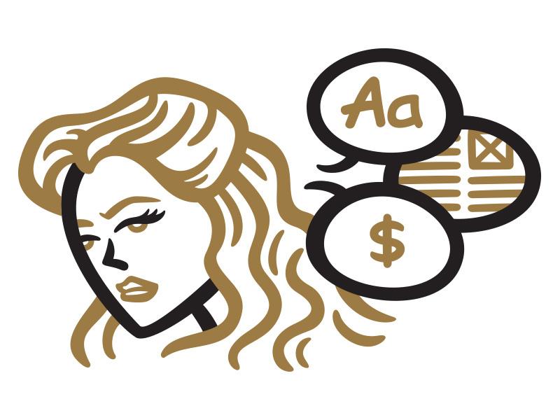 Wall Art Monarqa - Detail mural hollywood cinema movies classic quote illustration vector