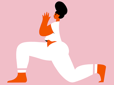Yoga Woman ✨ 2d 30daysofyoga balance character design drawing figure girl girl power health illustration meditation woman yoga yoga pose