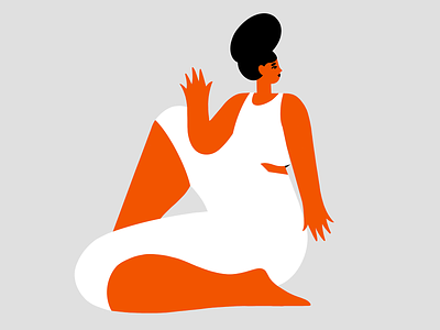 Yoga Woman | Twist ✨ 2d 30daysofyoga character design drawing figure girl girl power health illustration meditation spot illustration twist woman yoga yoga pose