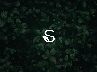 S Letter symbol / mark creative design graphic herbal herbs leaf leaf logo letter logo mark minimal minimalism minimalist logo minimalistic modern s sale symbol vector