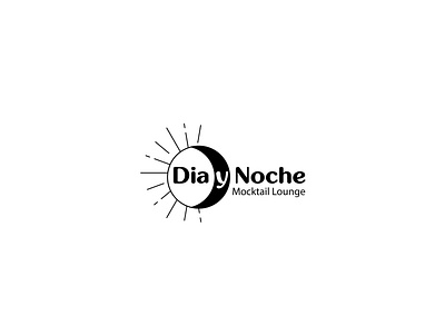 Dia y Noche - Logo design branding coctail creative day design designer graphic light logo lounge mark mighty minimal moctail modern moon night sun