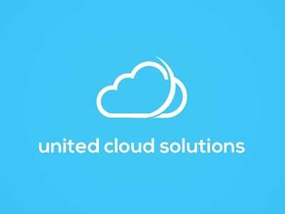 United Cloud Solutions adobe brand creative design designer drawing graphic illustrator logo mark minimal modern