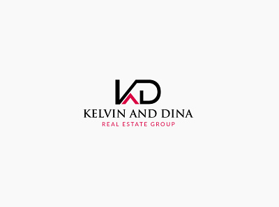 Kelvin and Dina Real Estate Group brand branding creative design designer graphic illustrator logo mark minimal modern