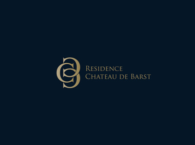 Residence Chateau de Barst brand creative design graphic identity illustrator logo mark minimal modern