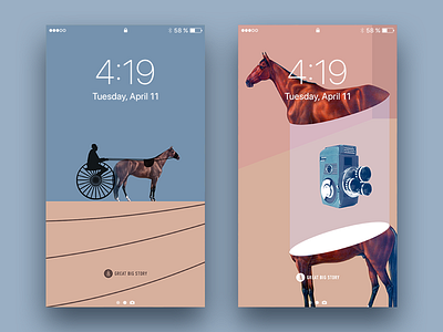 Horse in Motion Phone Wallpapers animation horse illustration iphone motion phone wallpaper