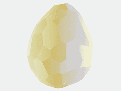 Solar Egg animation design gradient grain illustration loop texture