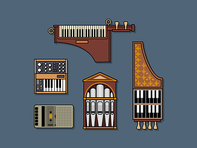 Instruments design icon illustration