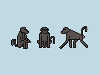 Baboons baboon illustration