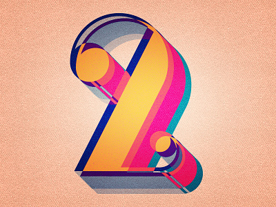 2 2 number typography