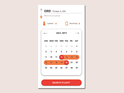 Flight Search app dailyui design flightsearch ui ux