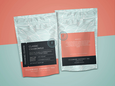 Loose Leaf Tea Flex Pack / Brand Identity branding flex pack graphic design label packaging pattern tea