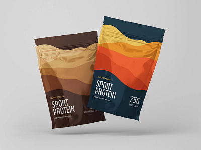 Protein Powder Flex Pack / Brand Identity fitness flex pack graphic design packaging protein