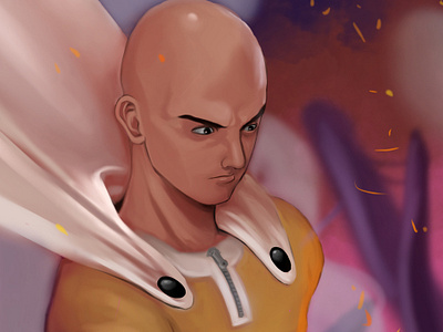 One Punch Man Minimal Wallpaper by Daniel Romero on Dribbble