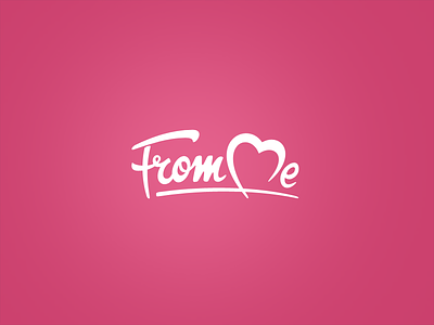 From Me, From Love Logo handwritten logo love presents