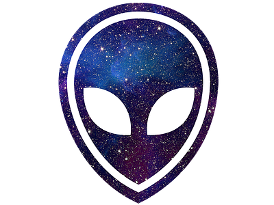 Spac'd alien design space sticker