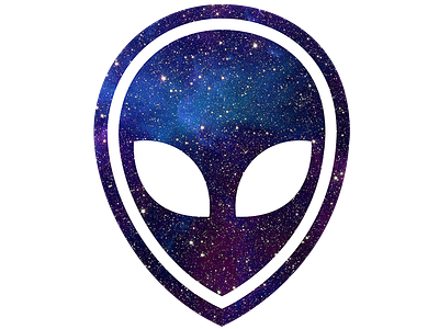 Spac'd alien design space sticker