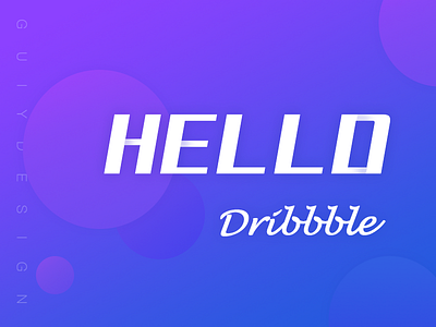 Hello Dirbbble guiy guiying hello dribbble