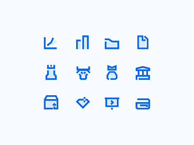 Business & finance icons advisory branding color flat grid icon money shapes strategy vector wealth management