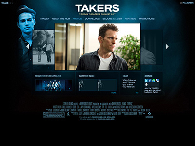 Takers interaction design interface design