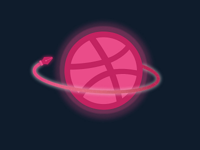 Planet Dribbble dribbble planet playoff space sticker