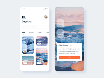 travel ui 设计