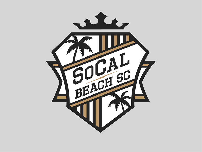 SoCal Barcelona Beach Soccer animation badges gif motion graphics soccer