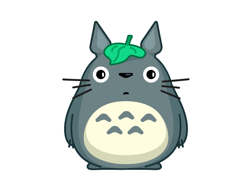 Totoro :3 animated gif animation character character design characterdesign ghibli gif japan loop miyazaki motion totoro