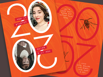 Albrigo New Year Card 2020 design holiday card holiday design meme new years orange print resolutions
