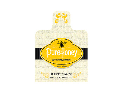 Pure Honey Packaging artisan gold honey packaging