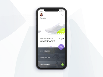 Ios Ui add to cart ecommerce iphonex product shoes ui view visual