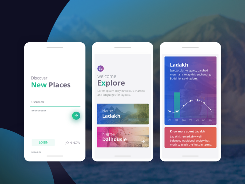 Mobile App by shinesmon on Dribbble