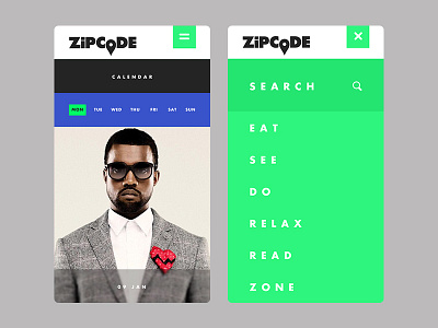 ZipCode Mobile app ios mobile ui ux