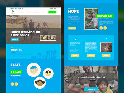Charity V2 charity children kids responsive site webdesign website