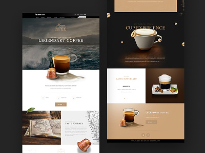 Monsoon landing coffee hero homepage nespresso ui webdesign website