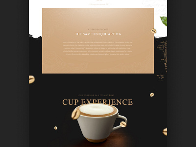 Monsoon Detail coffee hero homepage nespresso ui webdesign website