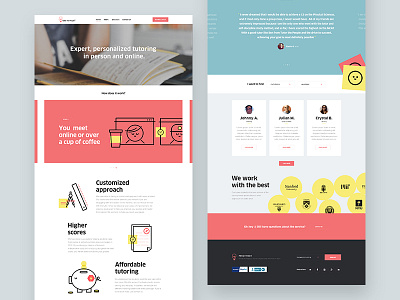 TTP final homepage by Isabel Sousa on Dribbble