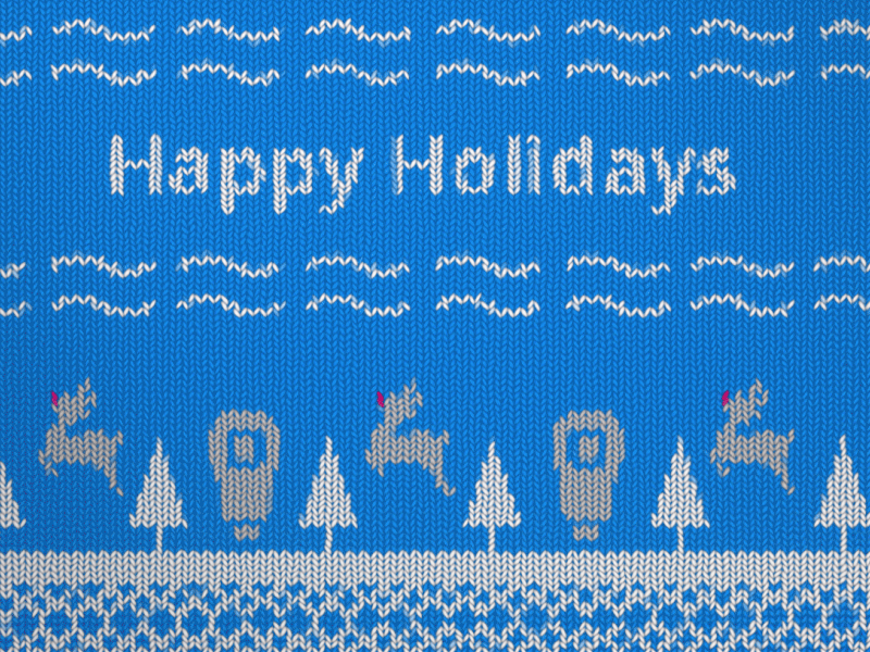 Airtame Post christmas holidays knit knitted reindeer sweater tree wifi