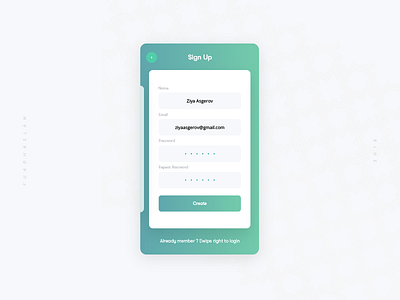 Daily UI #001 - Sing Up