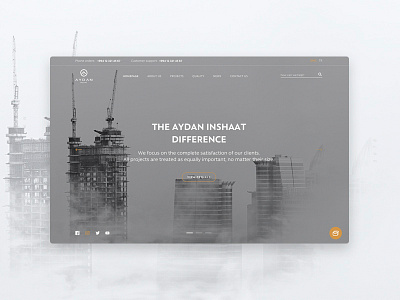 Aydan Construction architecture architecture website building business construction corporate industrial minimal web website