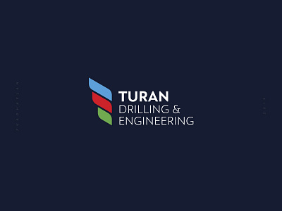 Turan Drilling & Engineering branding corporate design drill drilling engineering flag identity logo logotype re branding red turan