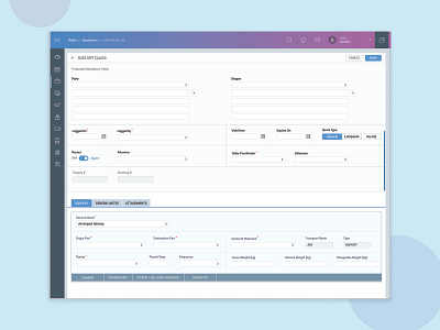 Freight Management Software - Create Quotation for Air shipment