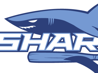 Sharks Baseball logo shark